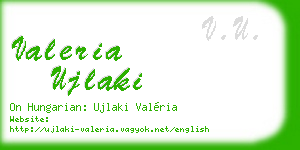 valeria ujlaki business card